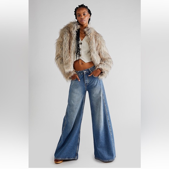 Unreal Fur Jackets & Blazers - Unreal Fur Tan Faux Fur Jacket